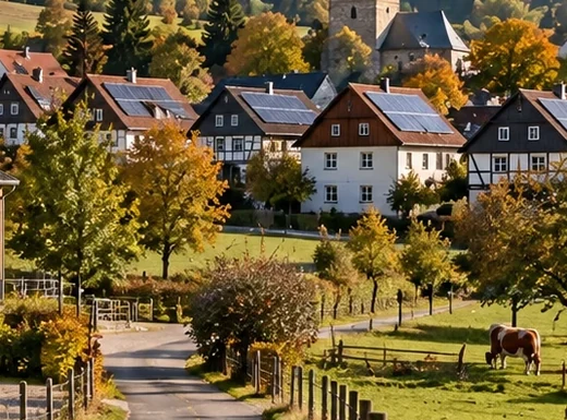Weideflächen mit Nutztieren